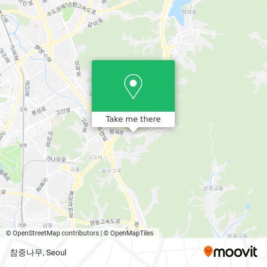 참중나무 map