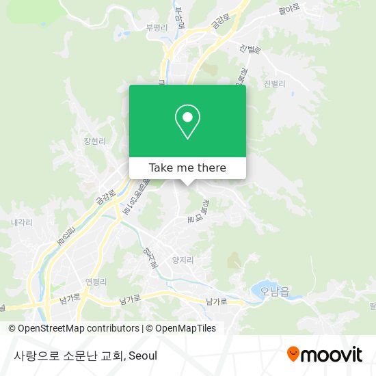 사랑으로 소문난 교회 map