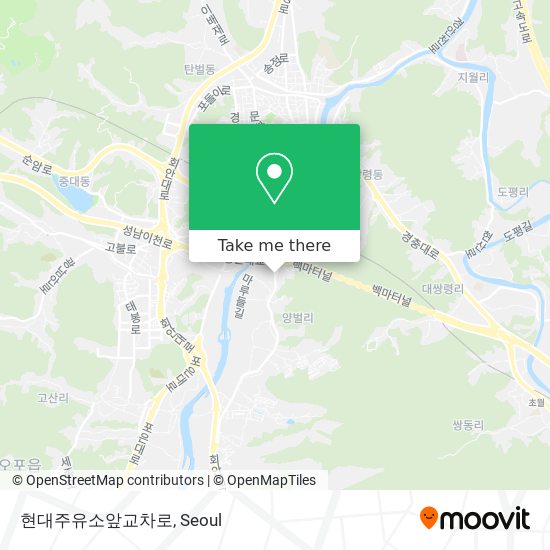 현대주유소앞교차로 map