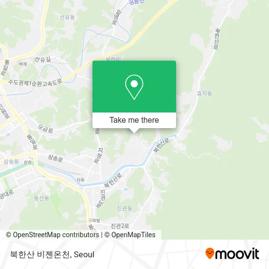 북한산 비젠온천 map