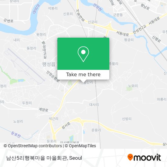 남산5리행복마을 마을회관 map