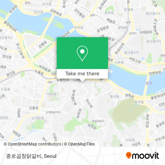 종로곱창닭갈비 map