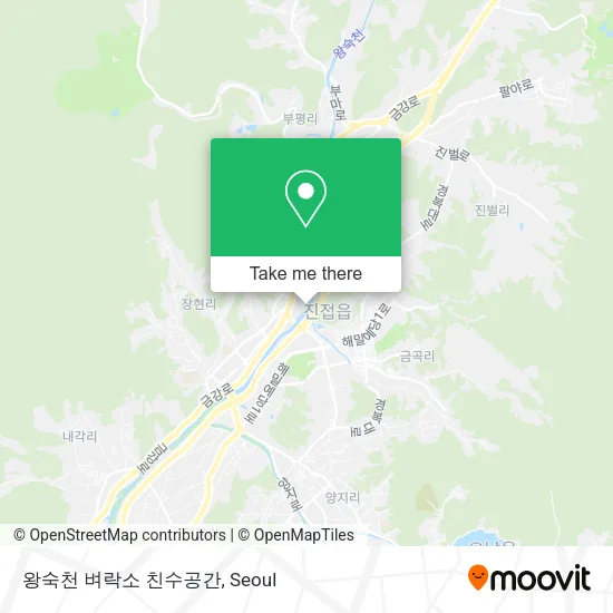 왕숙천 벼락소 친수공간 map