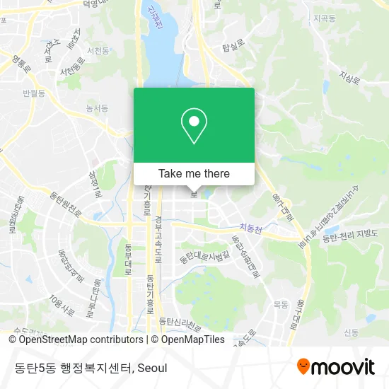 동탄5동 행정복지센터 map
