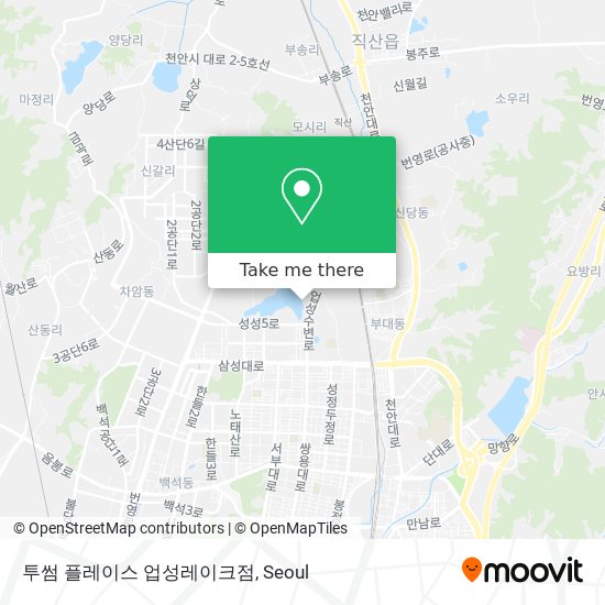 투썸 플레이스 업성레이크점 map