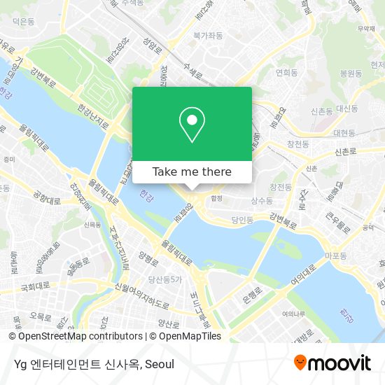 Yg 엔터테인먼트 신사옥 map