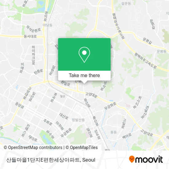 산들마을1단지E편한세상아파트 map