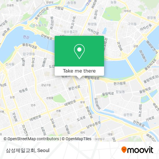 삼성제일교회 map