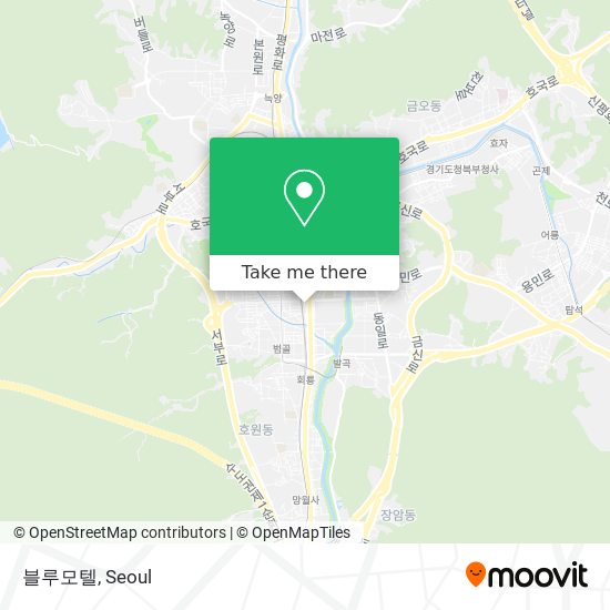 블루모텔 map