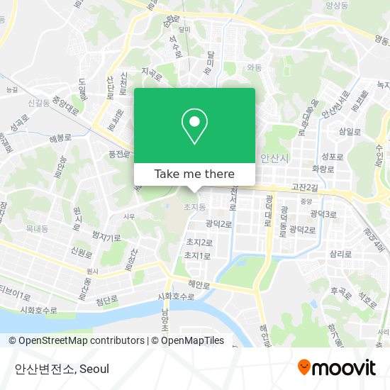 안산변전소 map