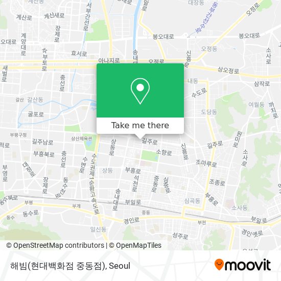 해빔(현대백화점 중동점) map