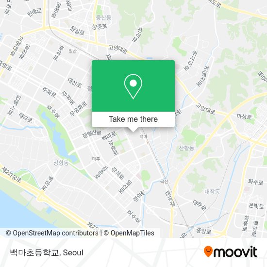 백마초등학교 map