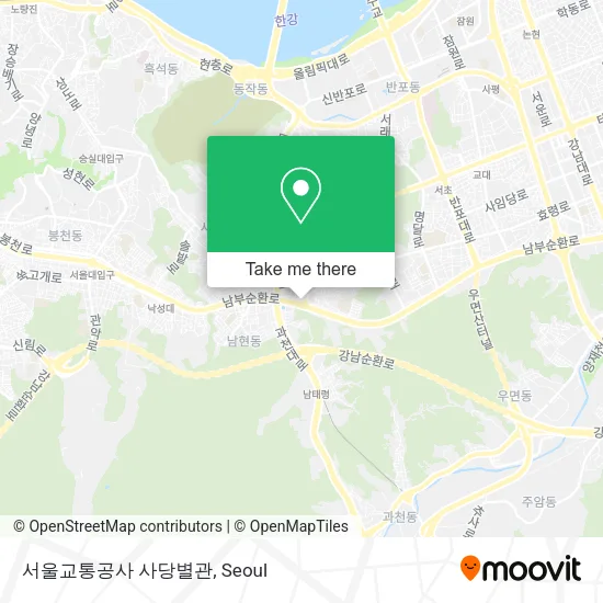 서울교통공사 사당별관 map
