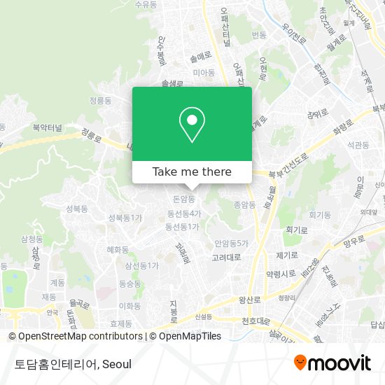 How to get to 토담홈인테리어 in 성북구, 서울시 by Subway or Bus?