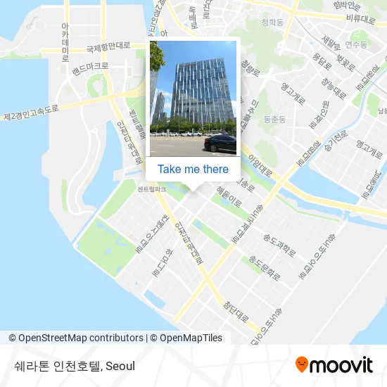 쉐라톤 인천호텔 map