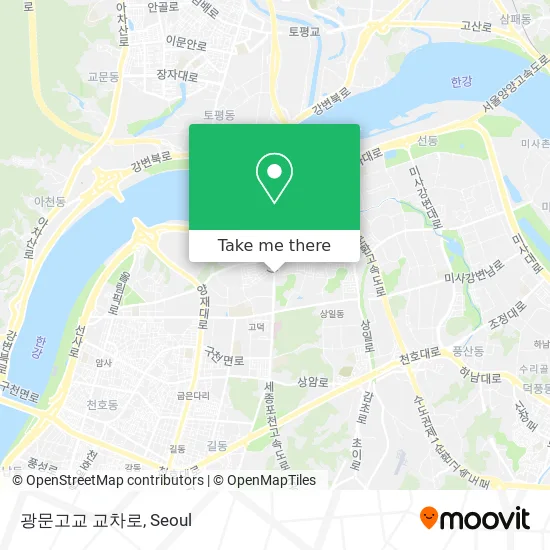 광문고교 교차로 map