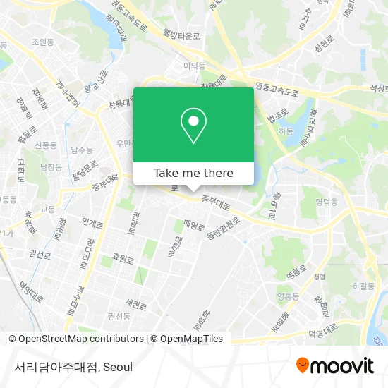 서리담아주대점 map
