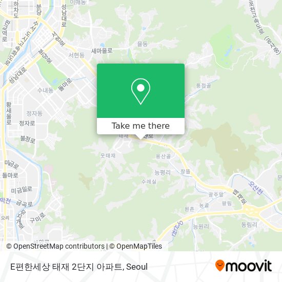 E편한세상 태재 2단지 아파트 map