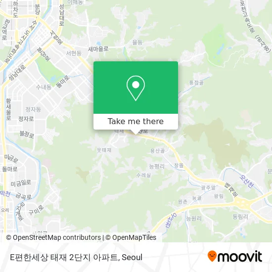 E편한세상 태재 2단지 아파트 map