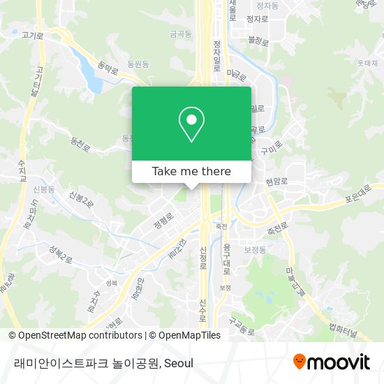 래미안이스트파크 놀이공원 map