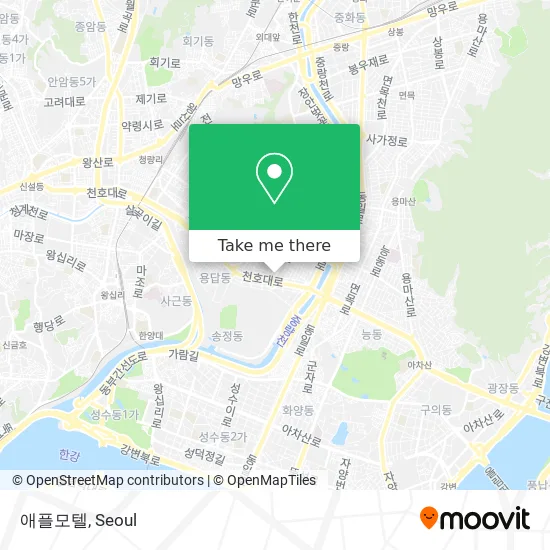 애플모텔 map