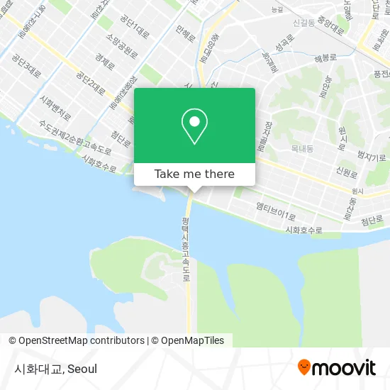 시화대교 map