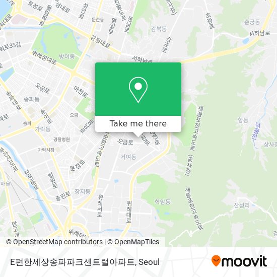 E편한세상송파파크센트럴아파트 map