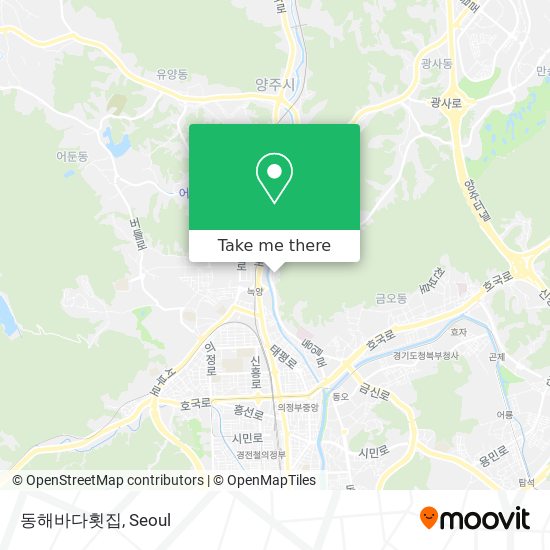 동해바다횟집 map