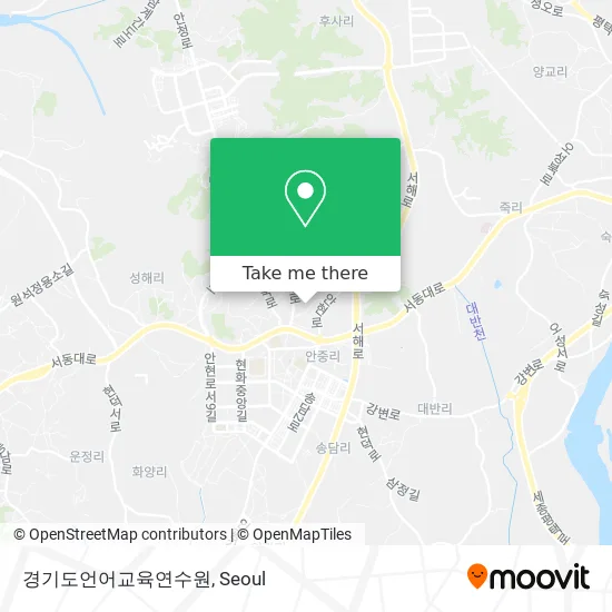 경기도언어교육연수원 map