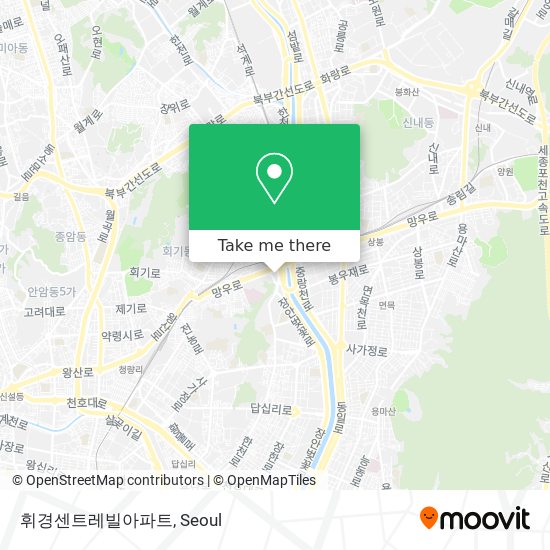 휘경센트레빌아파트 map