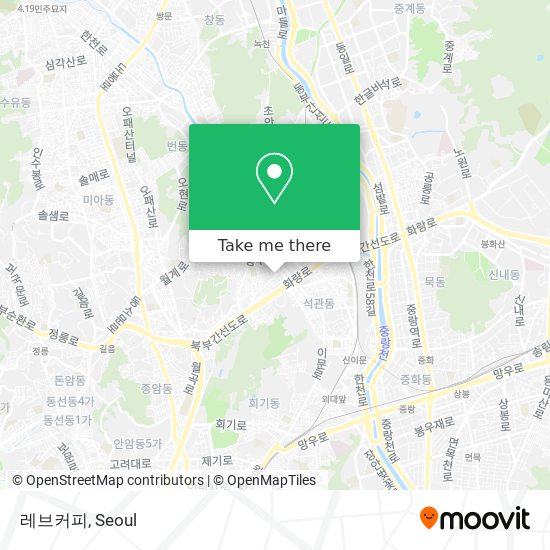 레브커피 map