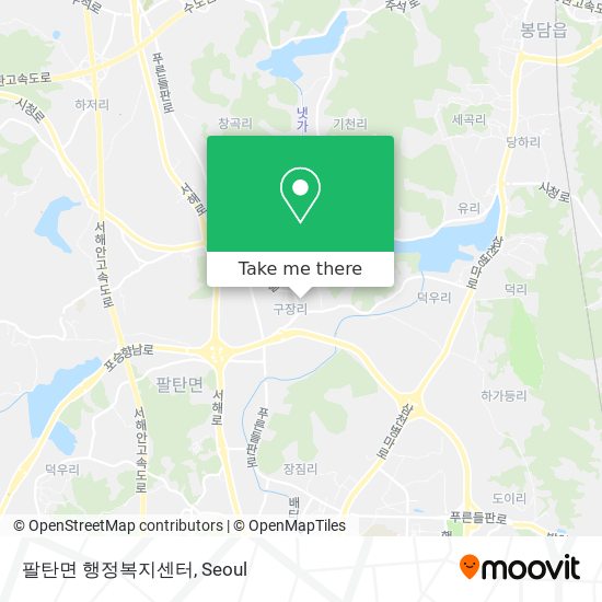 팔탄면 행정복지센터 map