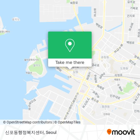 신포동행정복지센터 map