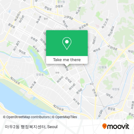 마두2동 행정복지센터 map