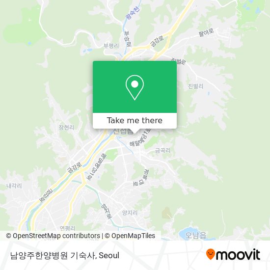 남양주한양병원 기숙사 map