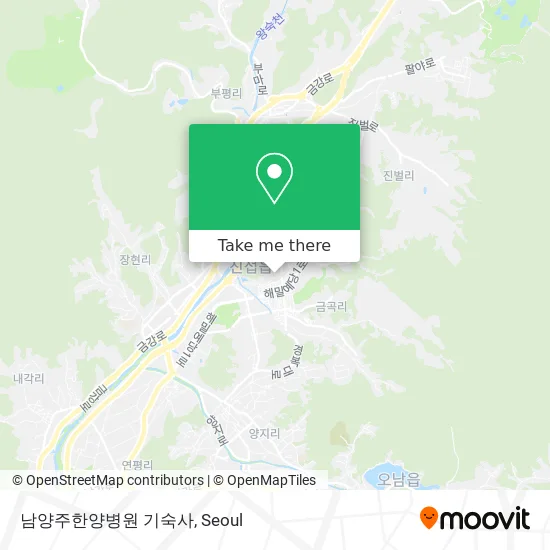 남양주한양병원 기숙사 map