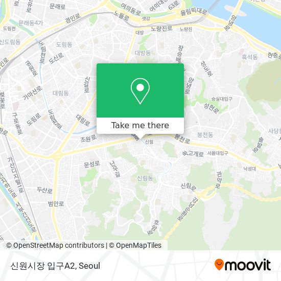 신원시장                   입구A2 map