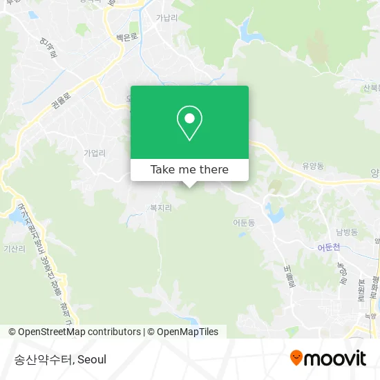 송산약수터 map