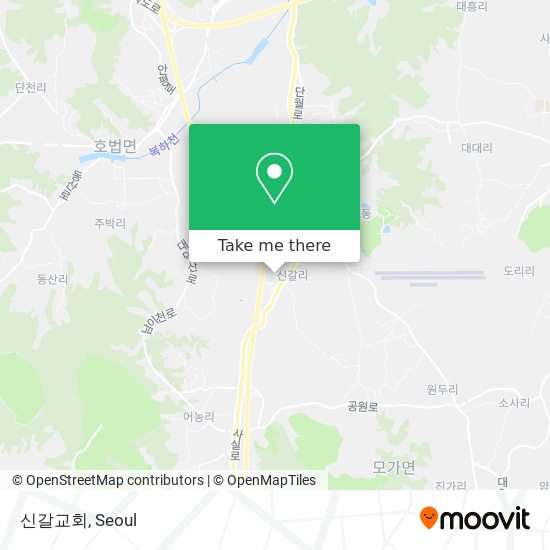 신갈교회 map