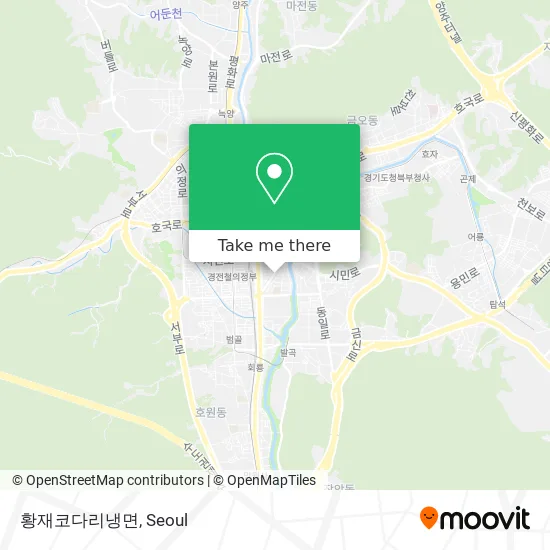 황재코다리냉면 map
