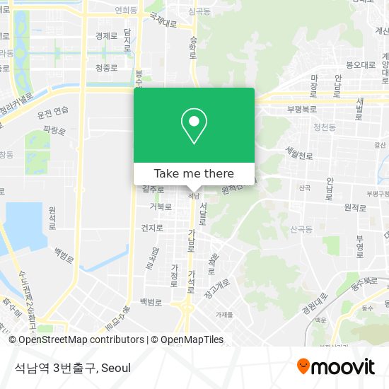 석남역 3번출구 map