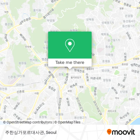 주한싱가포르대사관 map