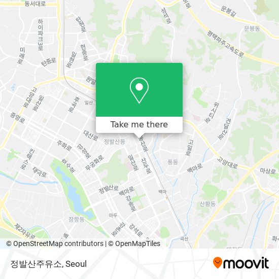 정발산주유소 map