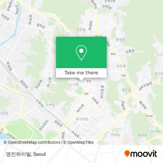 명진하이빌 map