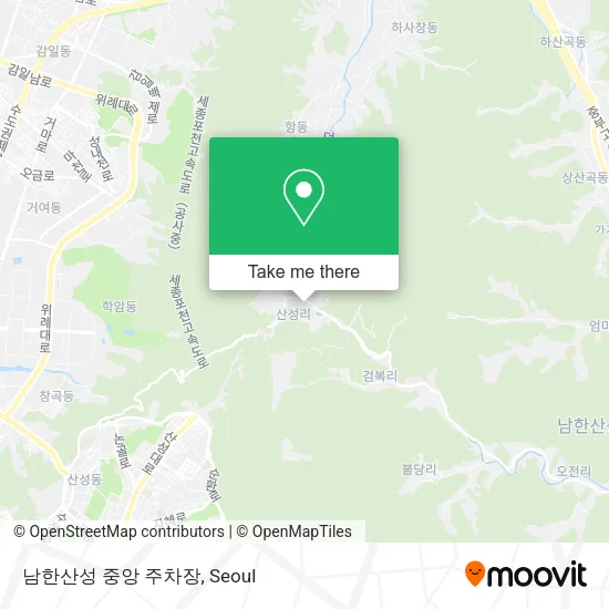 남한산성 중앙 주차장 map