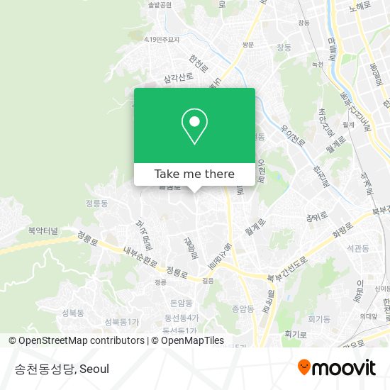 송천동성당 map