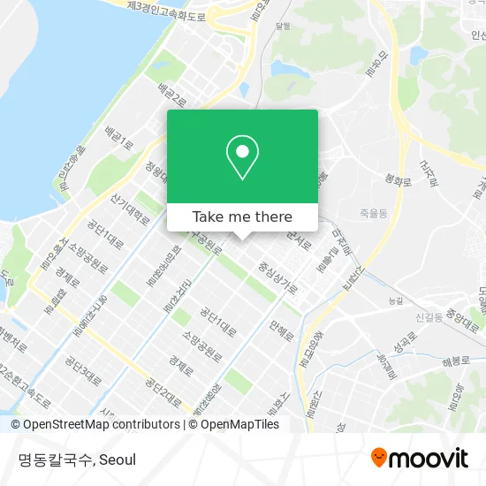 명동칼국수 map
