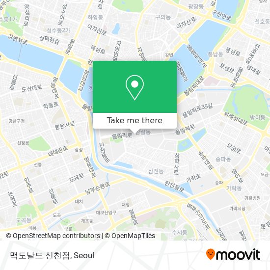 맥도날드 신천점 map