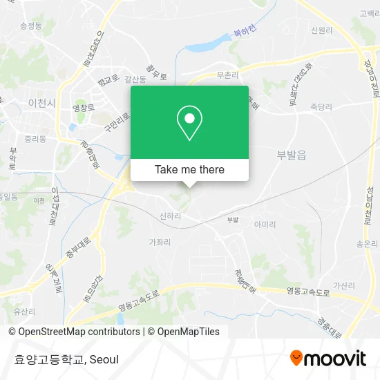 효양고등학교 map