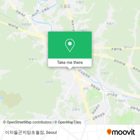 이차돌곤지암초월점 map